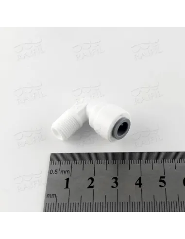 Фитинг угловой Raifil 1817-E 4ME2, 0.25х0.12 дюйма - 2