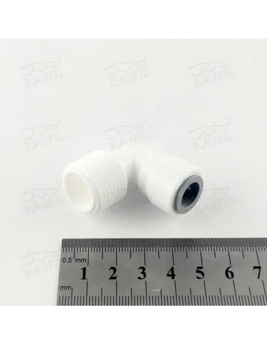 Фітинг кутовий Raifil 1817-G 6ME8, 0.37х0.5 дюйма - 3