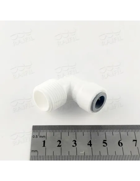 Фітинг кутовий Raifil 1817-G 6ME8, 0.37х0.5 дюйма - 3