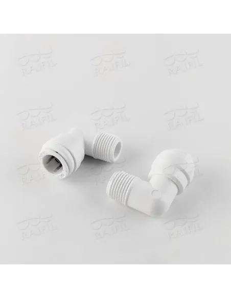 Фитинг угловой Raifil 1817-H / 8ME6-D, 0.5х0.37 дюйма - 2