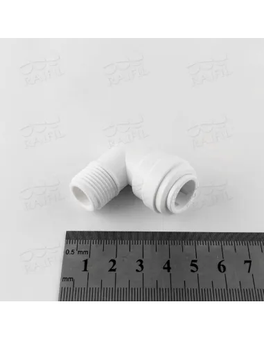 Фитинг угловой Raifil 1817-H / 8ME6-D, 0.5х0.37 дюйма - 3