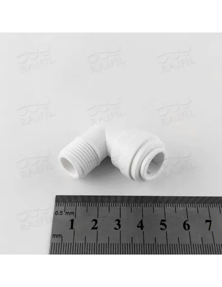 Фитинг угловой Raifil 1817-H / 8ME6-D, 0.5х0.37 дюйма - 3