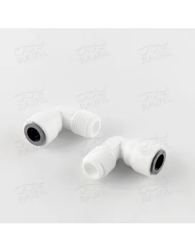 Фітинг кутовий Raifil 1817-В 6ME6, 0.37х0.37 дюйма - 4