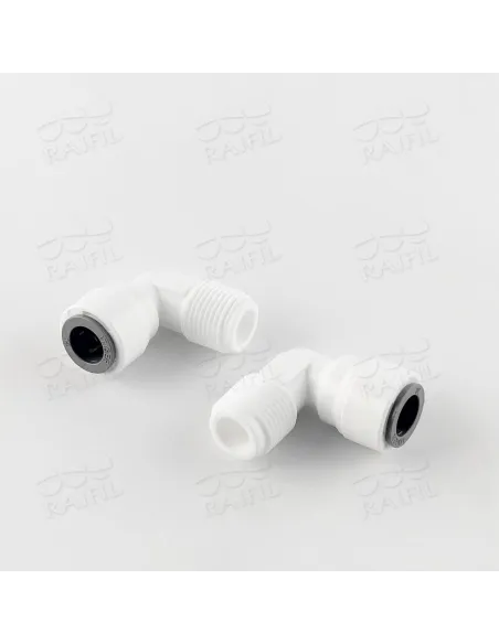 Фітинг кутовий Raifil 1817-В 6ME6, 0.37х0.37 дюйма - 4