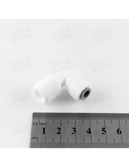 Фітинг кутовий Raifil 1817-С 4ME6, 0.25х0.37 дюйма - 2