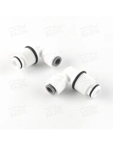 Фітинг кутовий Raifil 2817-C 4ME6-1, 0.25х0.37 дюйма, з ущільнювачем - 4