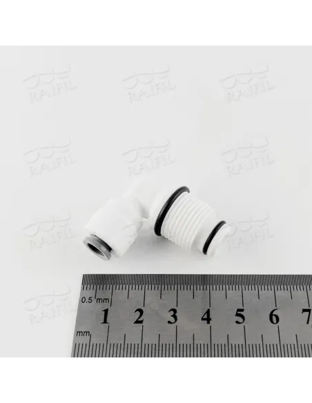 Фітинг кутовий Raifil 2817-C 4ME6-1, 0.25х0.37 дюйма, з ущільнювачем - 2