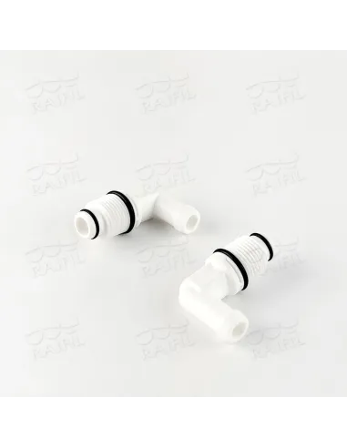 Фитинг угловой Raifil 2817-D 4ME6-D, 0.37 дюйма с уплотнителем, штуцер 10.2 мм - 2