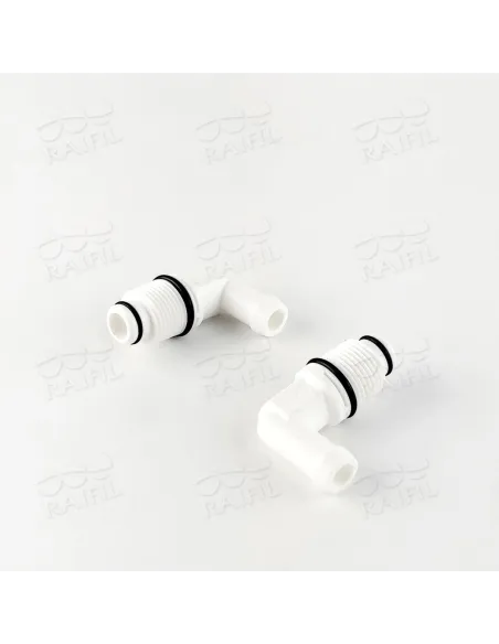 Фитинг угловой Raifil 2817-D 4ME6-D, 0.37 дюйма с уплотнителем, штуцер 10.2 мм - 2