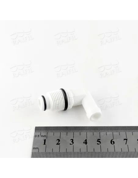 Фитинг угловой Raifil 2817-D 4ME6-D, 0.37 дюйма с уплотнителем, штуцер 10.2 мм - 3