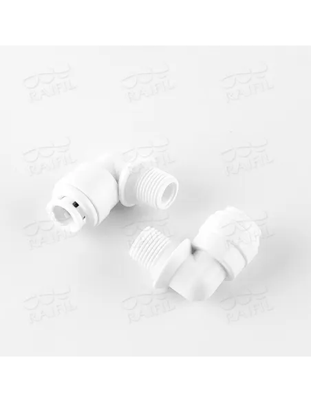 Фітинг кутовий Raifil 2817-G, 0.25х0.12 дюйма, з ущільнювачем - 2