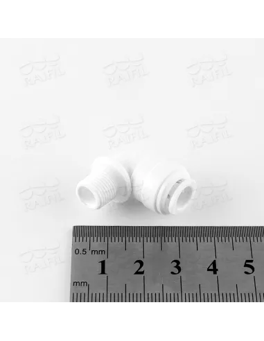 Фітинг кутовий Raifil 2817-G, 0.25х0.12 дюйма, з ущільнювачем - 3