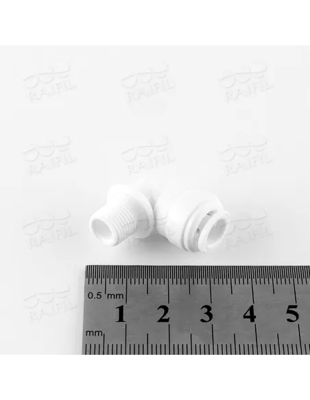 Фітинг кутовий Raifil 2817-G, 0.25х0.12 дюйма, з ущільнювачем - 3