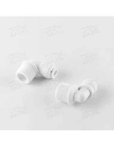 Фитинг угловой Raifil 2817-К, 0.25х0.37 дюйма, с уплотнителем - 3