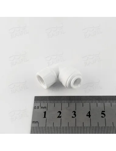 Фітинг кутовий Raifil 4FE2-D, 1/4х1/8 дюйма, з ущільнювачем - 3