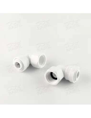 Фітинг кутовий Raifil 6FE6-D, 0.37х0.37 дюйма, з ущільнювачем - 3