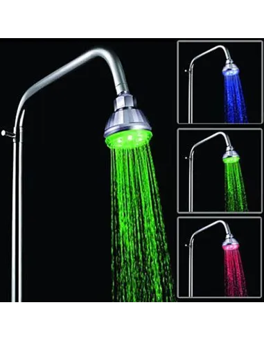 Лійка тропічний душ з підсвічуванням Globus Lux HLS-22 LED, кругла - 2