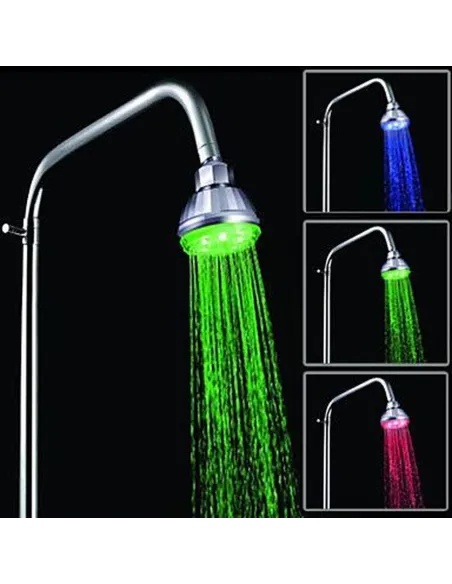 Лійка тропічний душ з підсвічуванням Globus Lux HLS-22 LED, кругла - 2