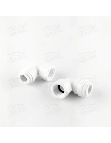 Фітинг кутовий Raifil 8FE6-D, 0.5х0.37 дюйма, з ущільнювачем - 4