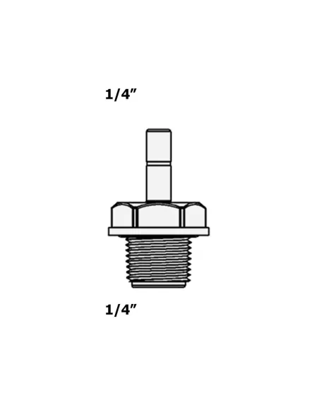 Фитинг прямой Raifil 1806-D / 4SA4GR-D, 0.25х0.25 дюйма - 4