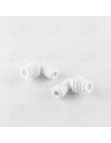 Фітинг кутовий Raifil 2814-А, 0.25 дюйма x 15.3 мм, зі штуцером - 4