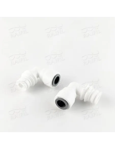 Фитинг угловой Raifil 2814-В, 0.37х0.37 дюйма, со штуцером - 4