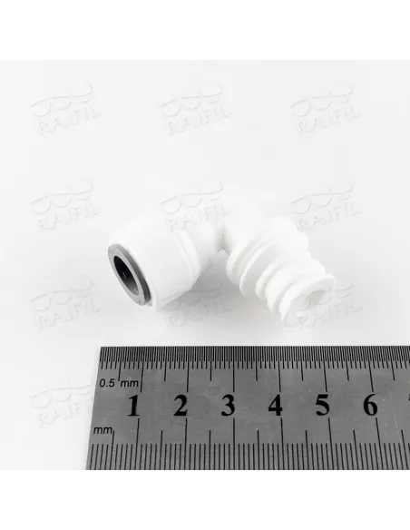 Фитинг угловой Raifil 2814-В, 0.37х0.37 дюйма, со штуцером - 2