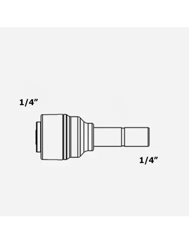 Фитинг прямой Raifil 1801-А, 0.25х0.25 дюйма - 3