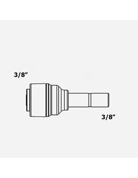 Фитинг прямой Raifil 1801-B, 0.37х0.37 дюйма - 3