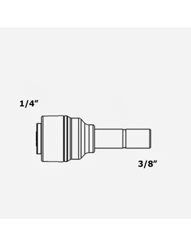 Фитинг прямой Raifil 1801-C, 0.25х0.37 дюйма - 4