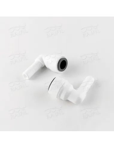 Фитинг угловой Raifil 1814-В, 0.37х0.37 дюйма - 3