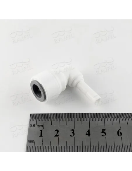 Фітинг кутовий Raifil 1814-D, 0.37х0.25 дюйма - 3