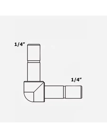 Фітинг кутовий Raifil 1800-B, 0.25х0.25 дюйма - 4