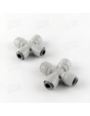 Фитинг распределительный крестообразный Raifil 1808-А / 4CR4, 0.25х0.25х0.25х0.25 дюйма - 3