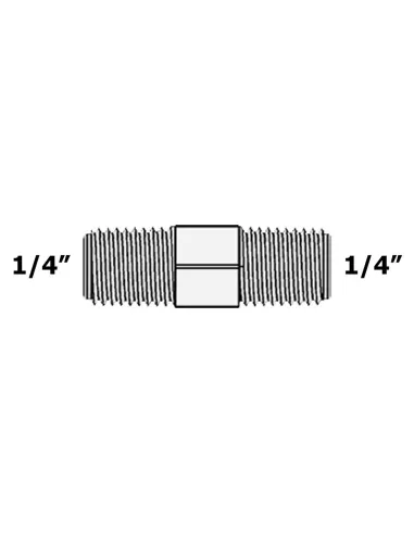 Фитинг прямой Raifil СС-2W, 0.25х0.25 дюйма - 4