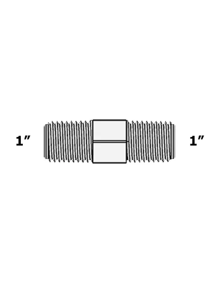 Фитинг прямой Raifil 2810-М / CC-8W-D, 1х1 дюйм - 3