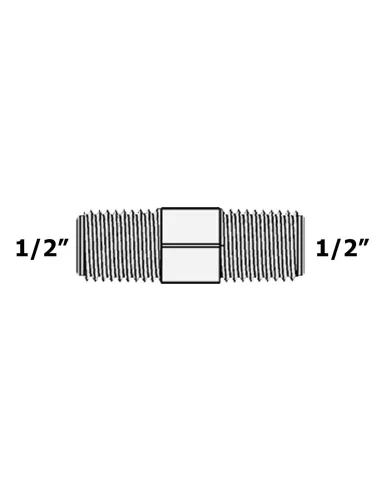 Фитинг прямой Raifil 2810-D / CC-4W, 0.5х0.5 дюйма - 4