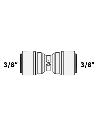 Фитинг прямой Raifil WA-UC0406 / 6U6 Organic, 0.37х0.37 дюйма - 4