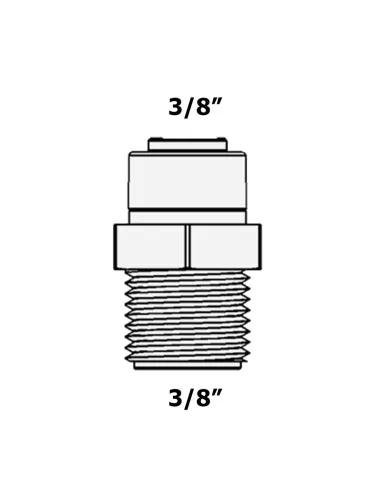 Фитинг прямой Raifil WA-MC0606 / 6mc6 Organic, 0.37х0.37 дюйма - 4