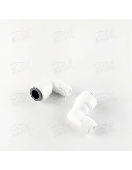 Фитинг угловой Raifil 1817-D / 6me4, 0.37х0.25 дюйма - 2