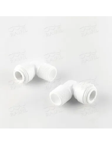 Фітинг кутовий Raifil WA-ME0606/6me6 Organic, 0.37х0.37 дюйма - 2