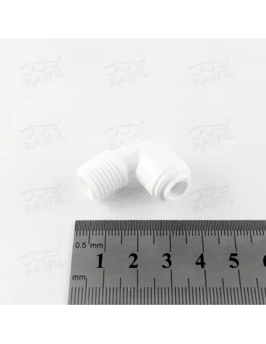 Фитинг угловой Raifil WA-ME0404 / 4me4, 0.25х0.25 дюйма - 3