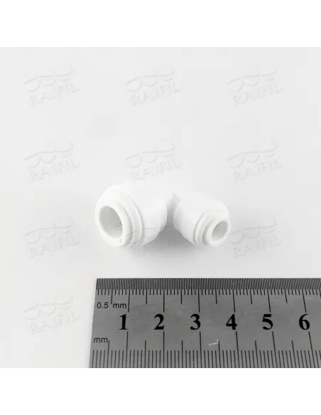 Фитинг угловой Raifil WA-UE0604 / 4UE6 Organic, 0.25х0.37 дюйма - 3