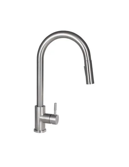 Змішувач для кухні з висувним виливом Lidz Aria 04U-SFS - 1