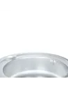 Мийка кухонна металева кругла Lidz Micro Decor 510-D 0,6 мм, 510х510х160 мм - 5