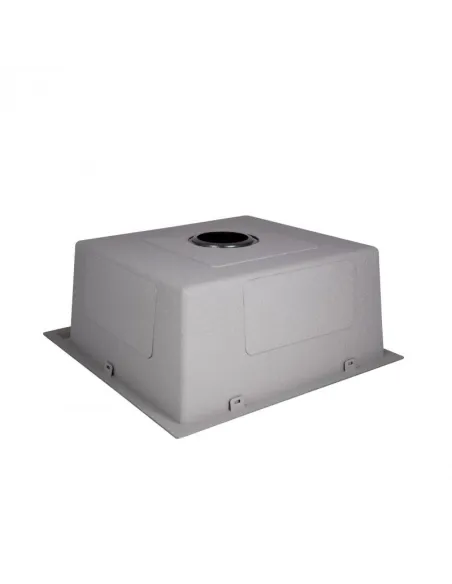 Мойка кухонная металлическая квадратная Lidz Brush Black H5050B 3.0/0.8 мм, 500х500х220 мм - 4