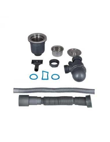 Мойка кухонная металлическая квадратная Lidz Brush Black H5050B 3.0/0.8 мм, 500х500х220 мм - 8