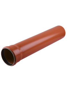 Труба для зовнішньої каналізації VS Plast 110 х 3,4 довжина 1000 мм - 1