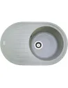 Мийка для кухні з граніту Adamant Ellipsis світло-сіра, 765х495х200 мм - 1