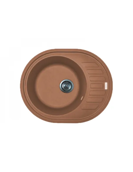 Мойка для кухни из гранита Adamant Ovum Terracotta, 615х495х200 мм - 1